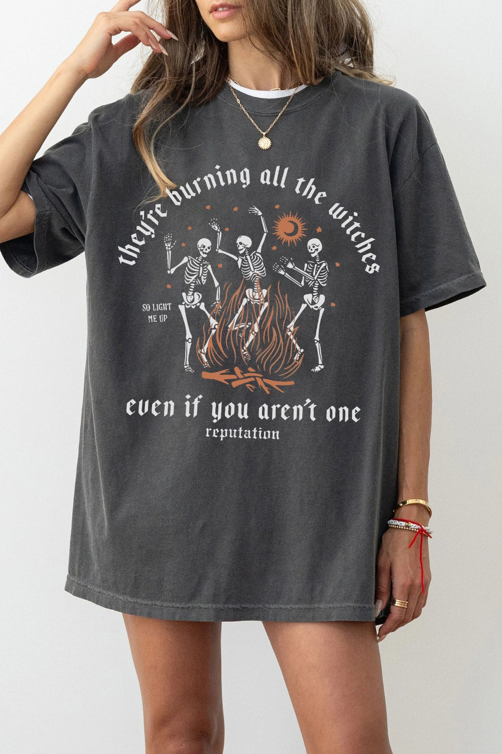 They're Burning All The Witches TS Tee For Women