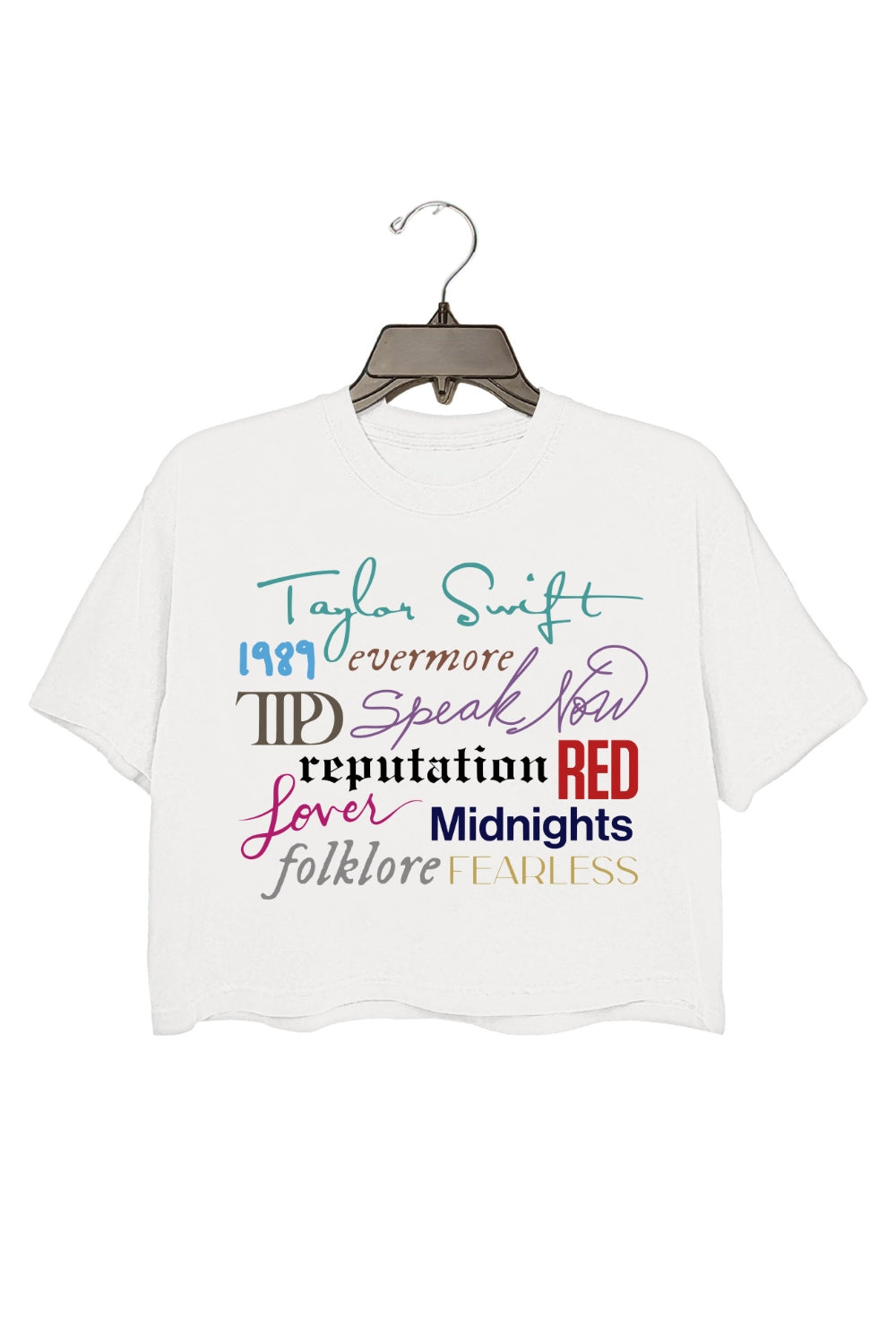 Taylor Album Covers Crop Top For Women
