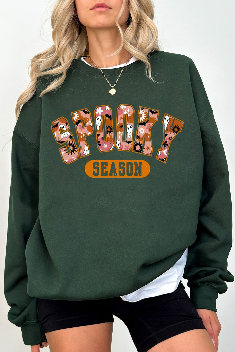 Retro Spooky Season Sweatshirt For Women