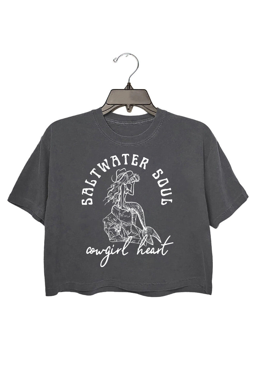 Saltwater Soul Cowgirl Heart Crop Top For Women