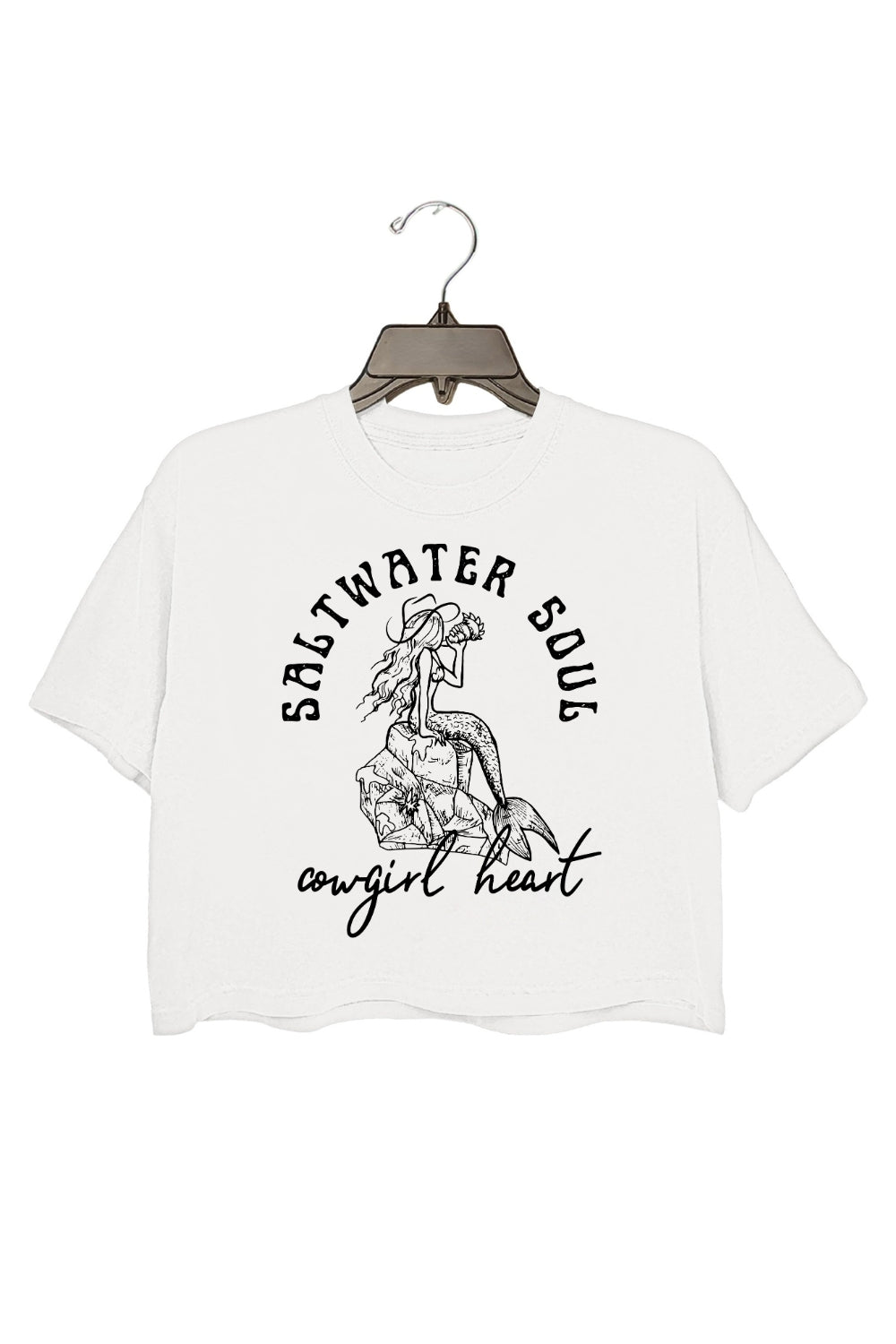 Saltwater Soul Cowgirl Heart Crop Top For Women