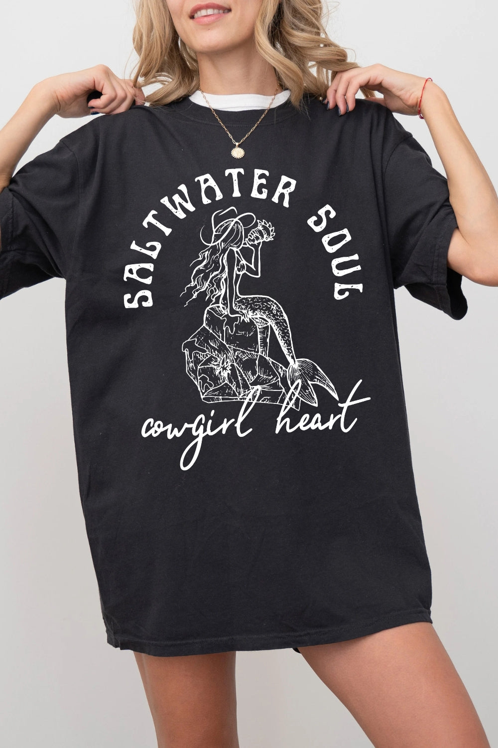 Saltwater Soul Cowgirl Heart Tee For Women