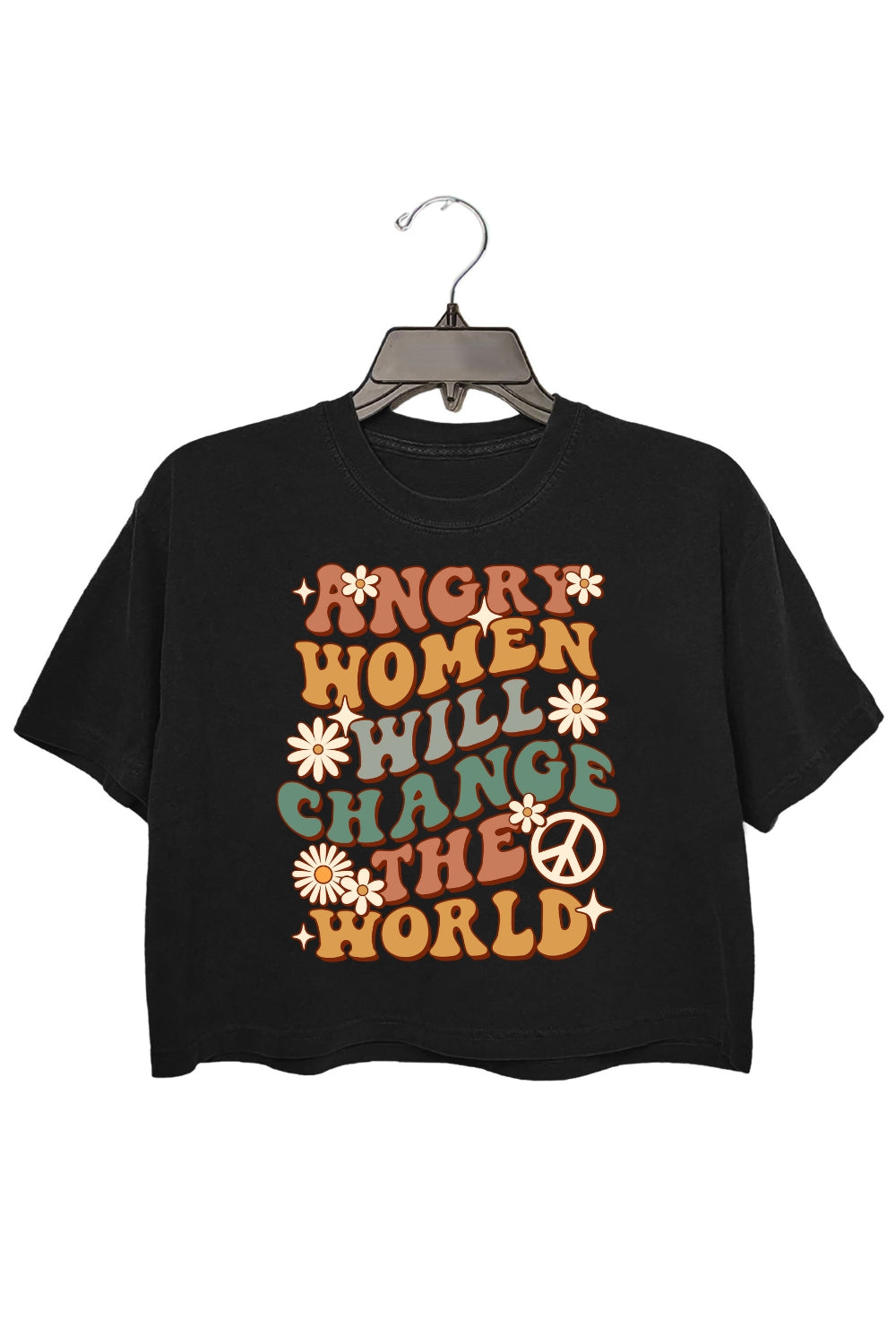 Angry Women Will Change The World Crop Top For Women