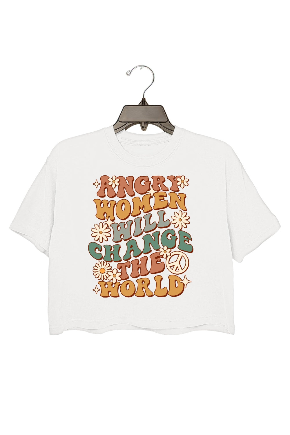 Angry Women Will Change The World Crop Top For Women