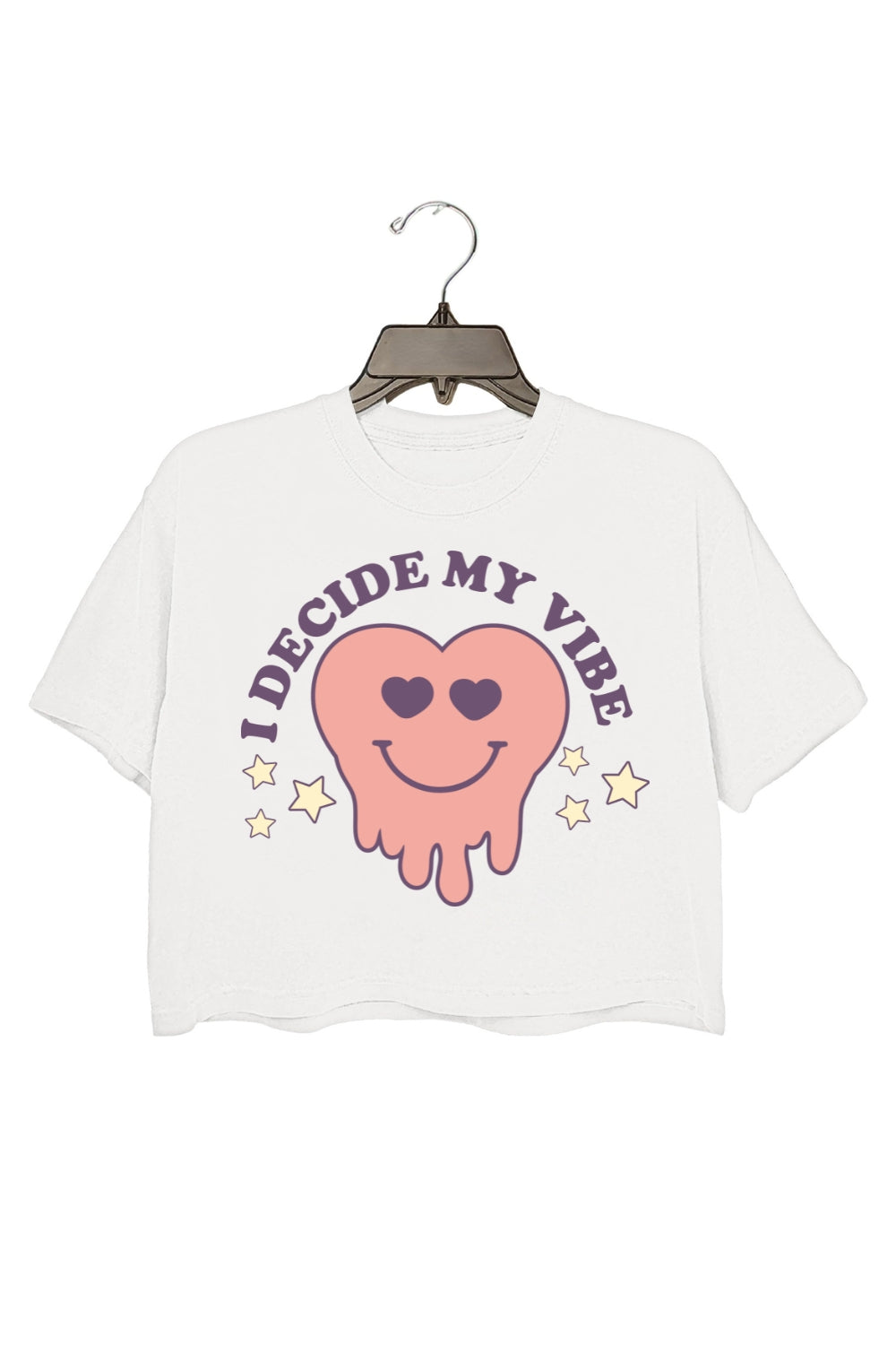 I Decide My Vibe Crop Top For Women