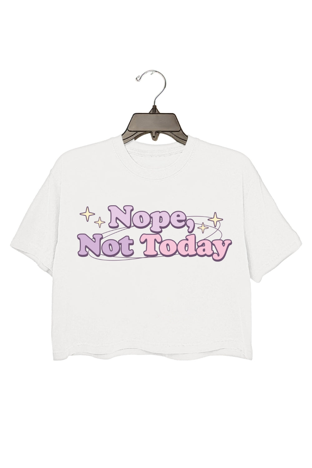 Nope, Not Today Crop Top For Women