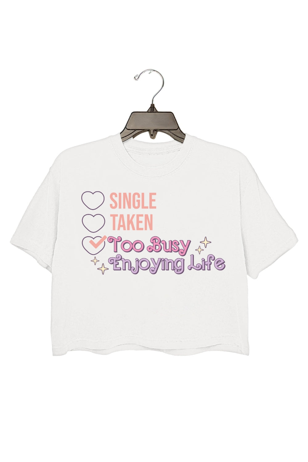 Too Busy Enjoying Life Crop Top For Women