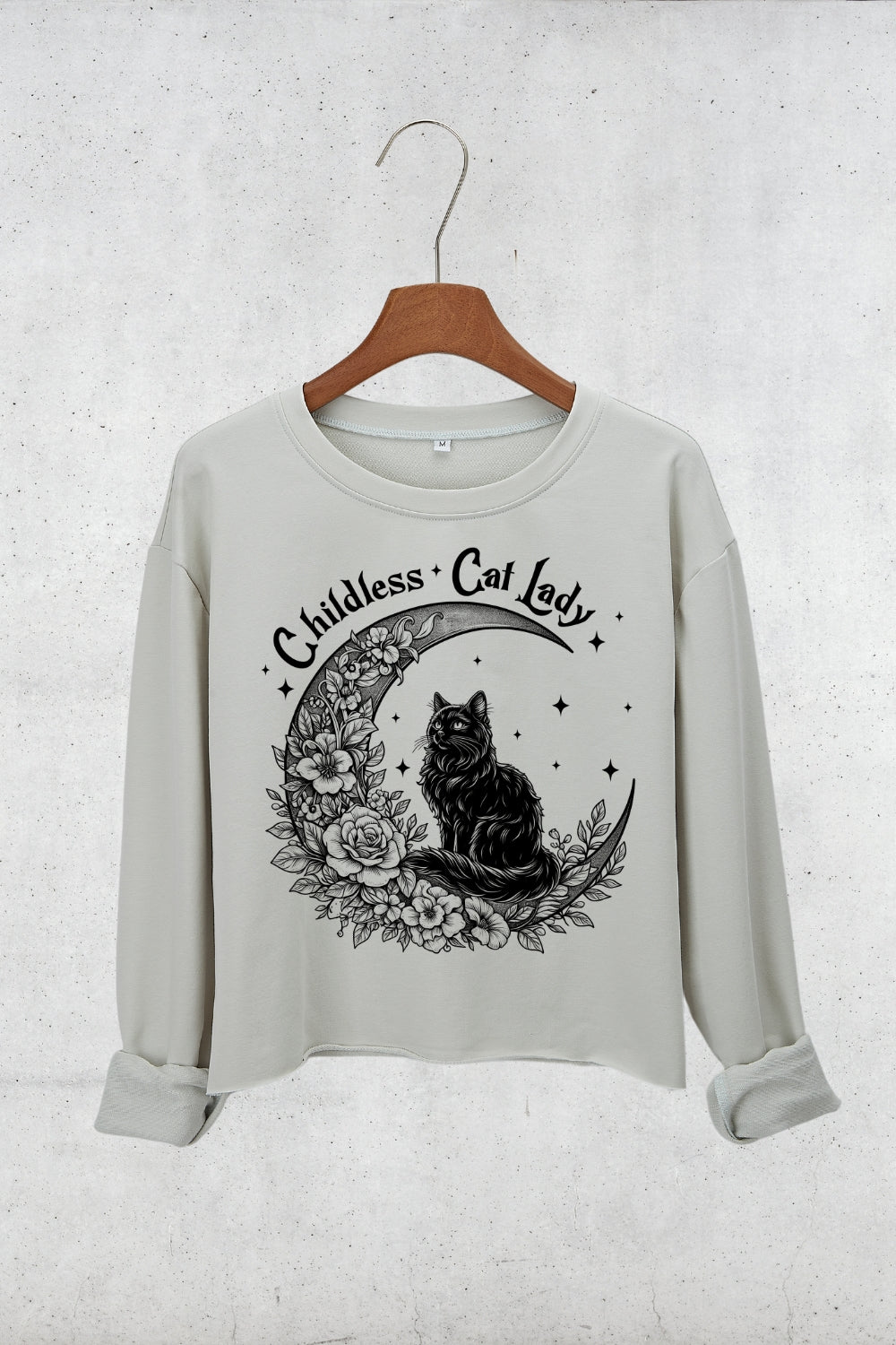 Childless Cat Lady Moon Sweatshirt For Women
