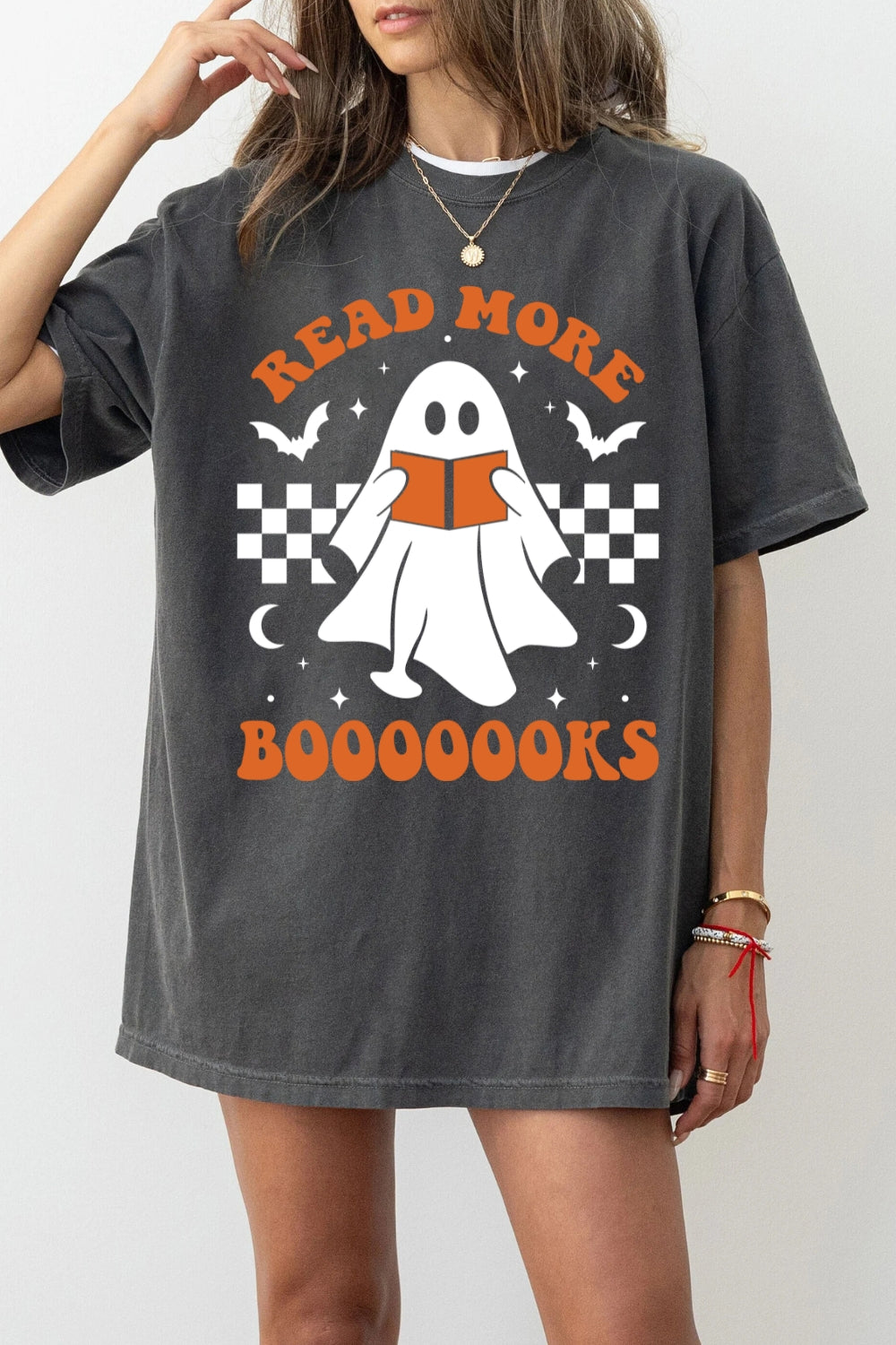 Retro Read More Books Spooky Tee For Women