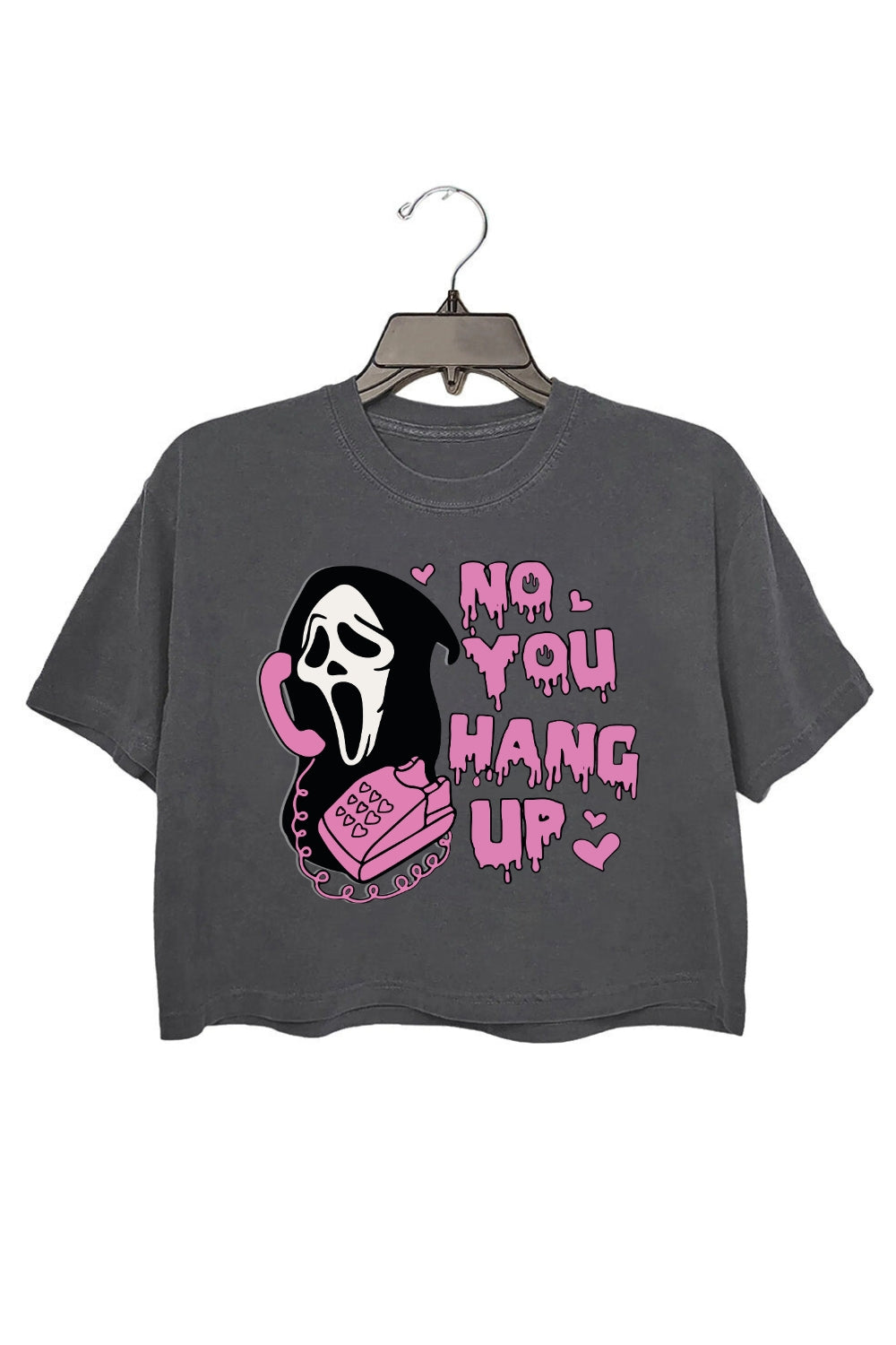 No You Hang Up Funny Crop Top For Women