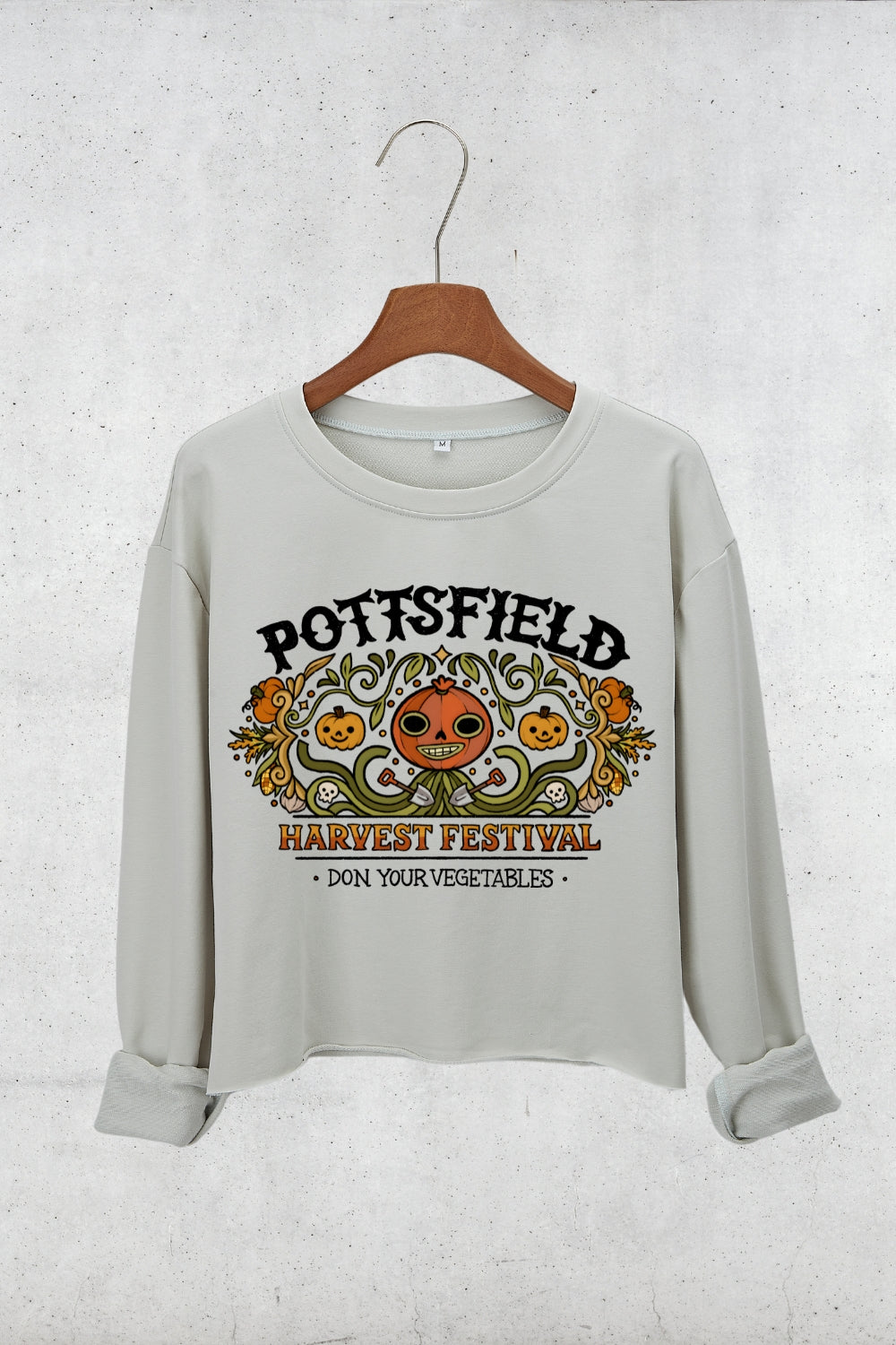 Pottsfield Harvest Festival Crop Sweatshirt For Women