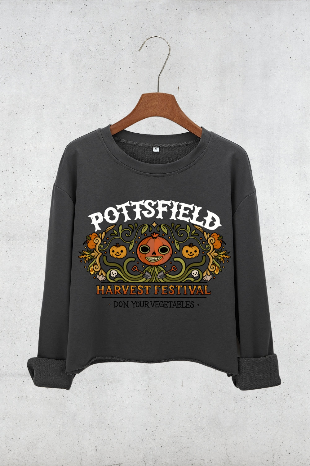 Pottsfield Harvest Festival Crop Sweatshirt For Women