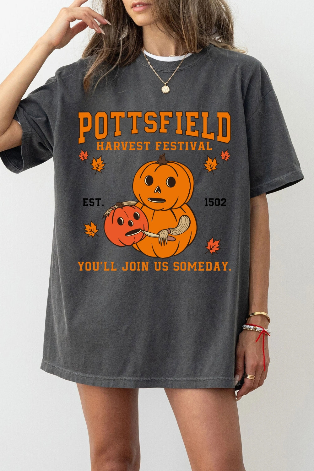 Pottsfield Harvest Festival Halloween Tee For Women