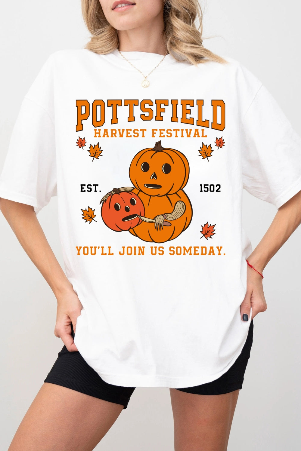 Pottsfield Harvest Festival Halloween Tee For Women