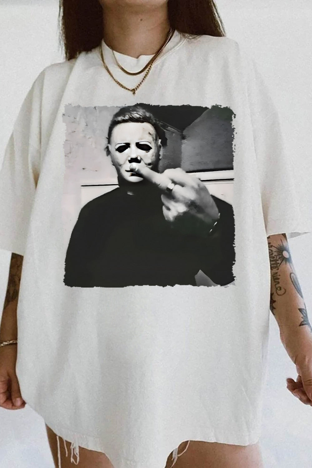 Horror Movie Michael Myers Funny Tee For Women
