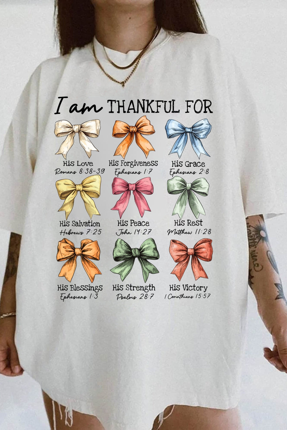 I Am Thankful For Jesus Loves Tee For Women