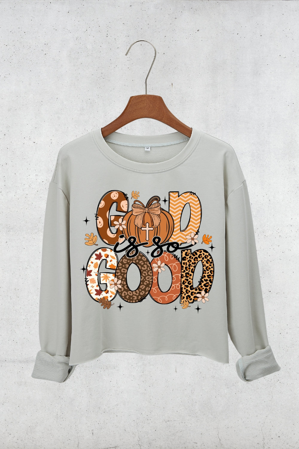 God Is So Good Crop Sweatshirt For Women