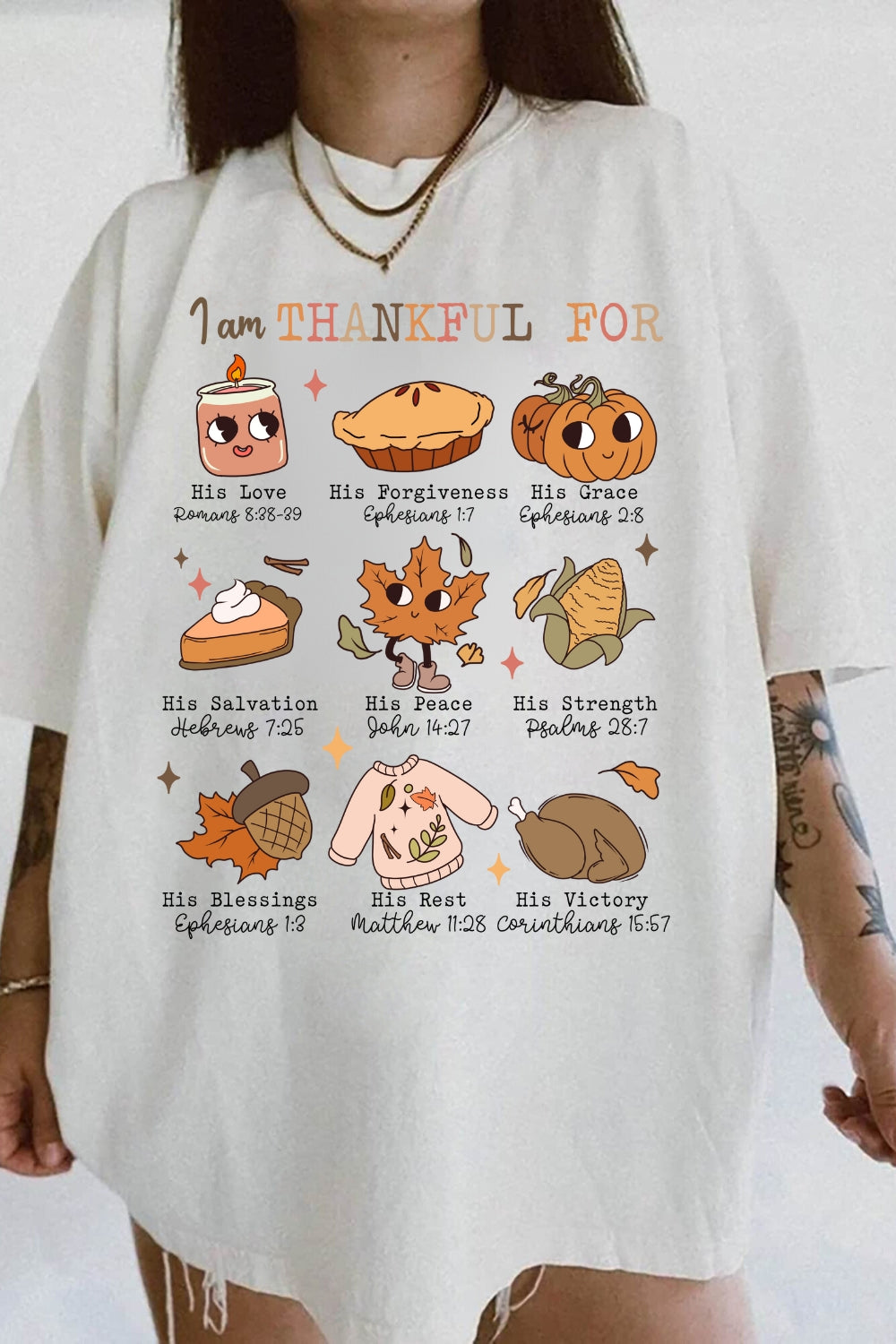 I Am Thankful For Thanksgiving Tee For Women