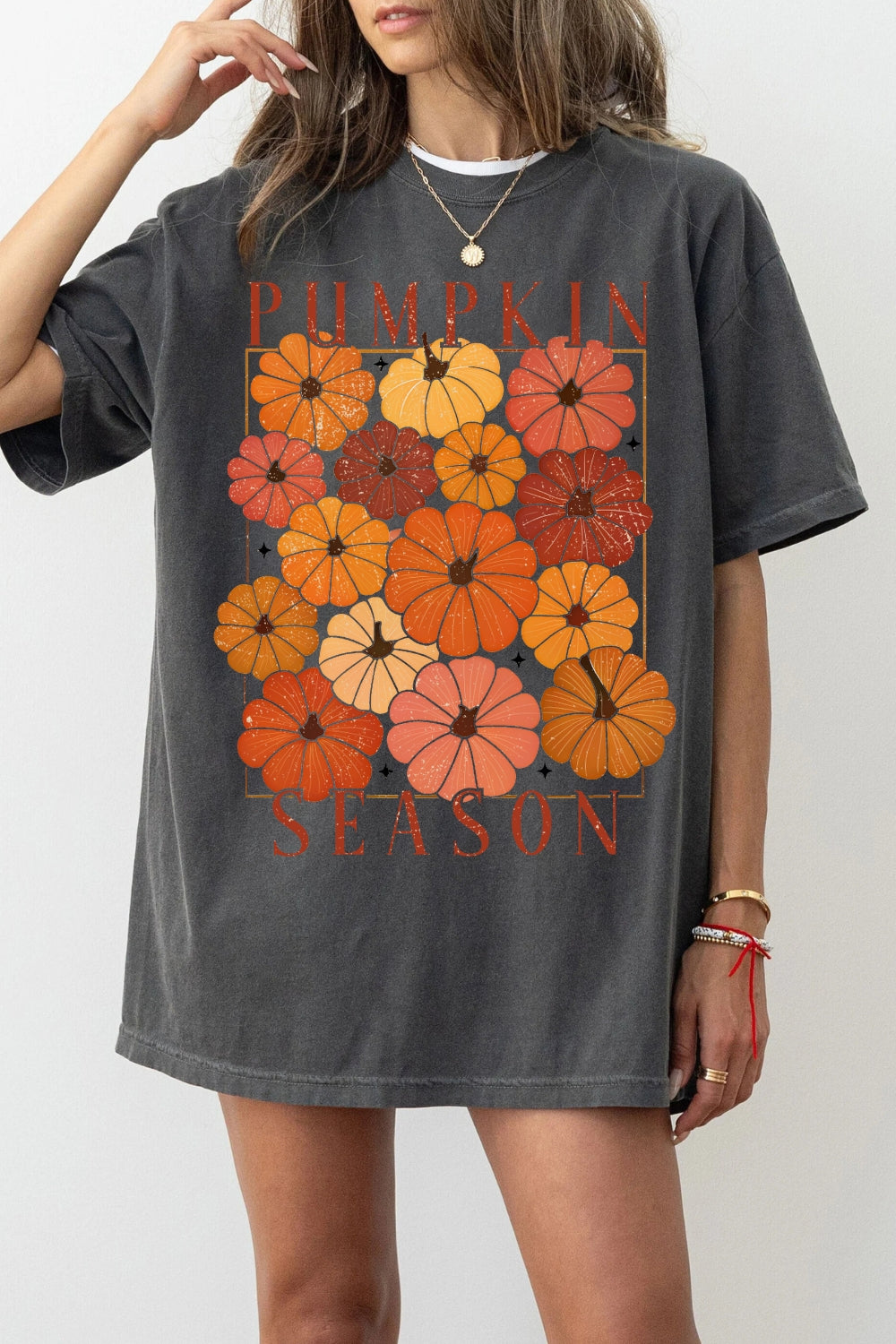 Pumpkin Season Fall Sublimation Tee For Women