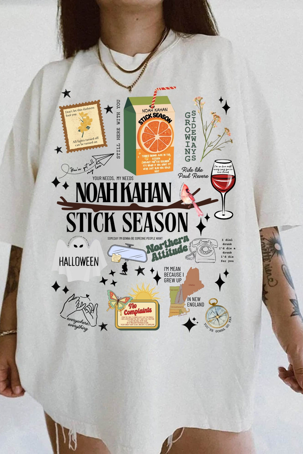 Retro Stick Season Tee For Women