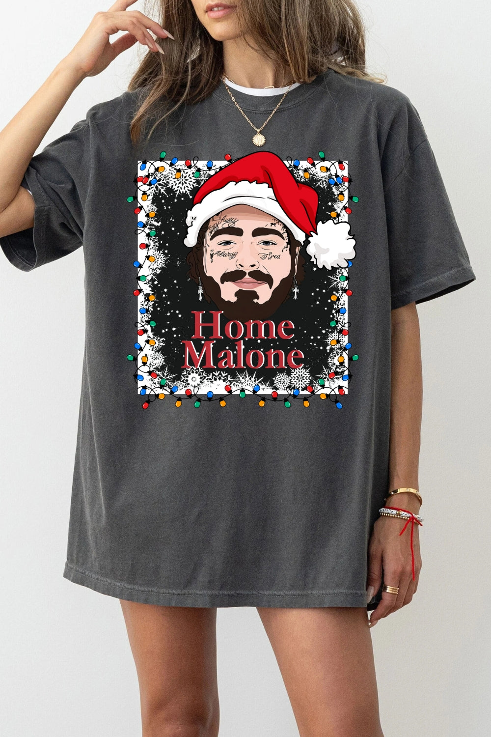 Home Malone Christmas Tee For Women