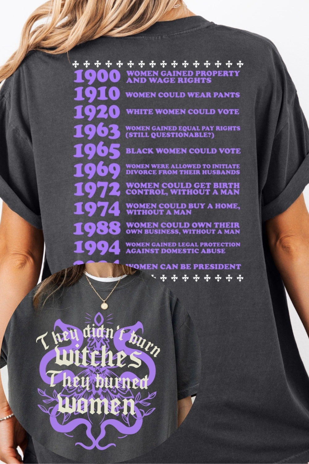 They Didn't Burn Witches Feminist Tee For Women