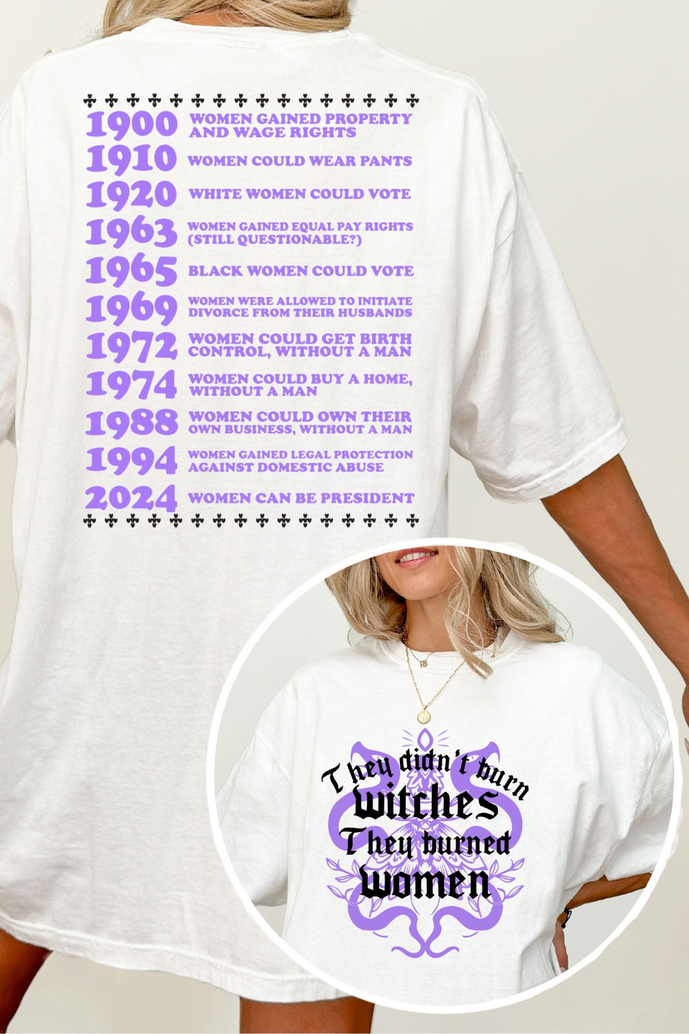 They Didn't Burn Witches Feminist Tee For Women