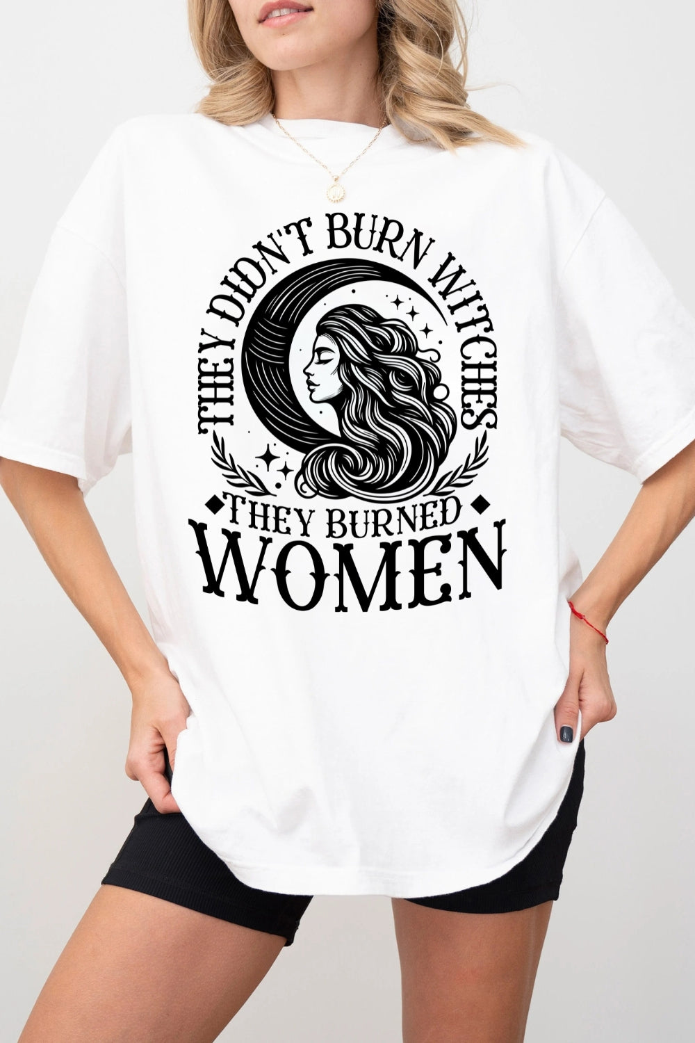 They Didn't Burn Witches Moon Tee For Women
