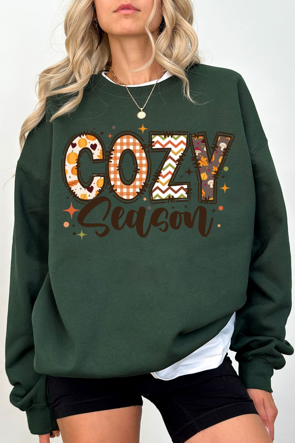Cozy Season Thanksgiving Sweatshirt For Women