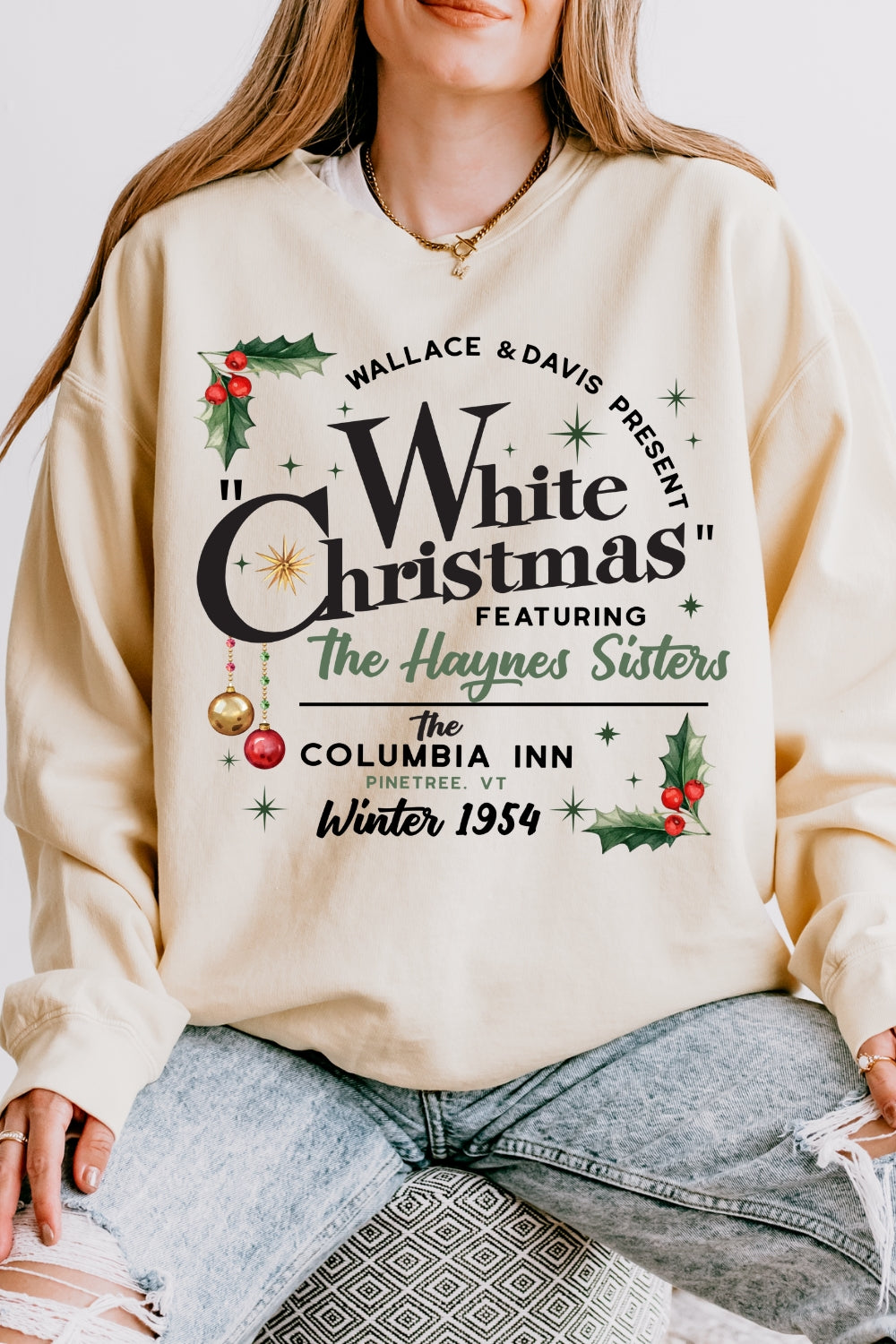 White Christmas Movie 1954 Sweatshirt For Women