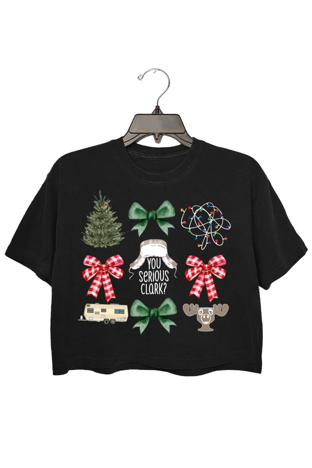 You Serious Clark Christmas Crop Top For Women