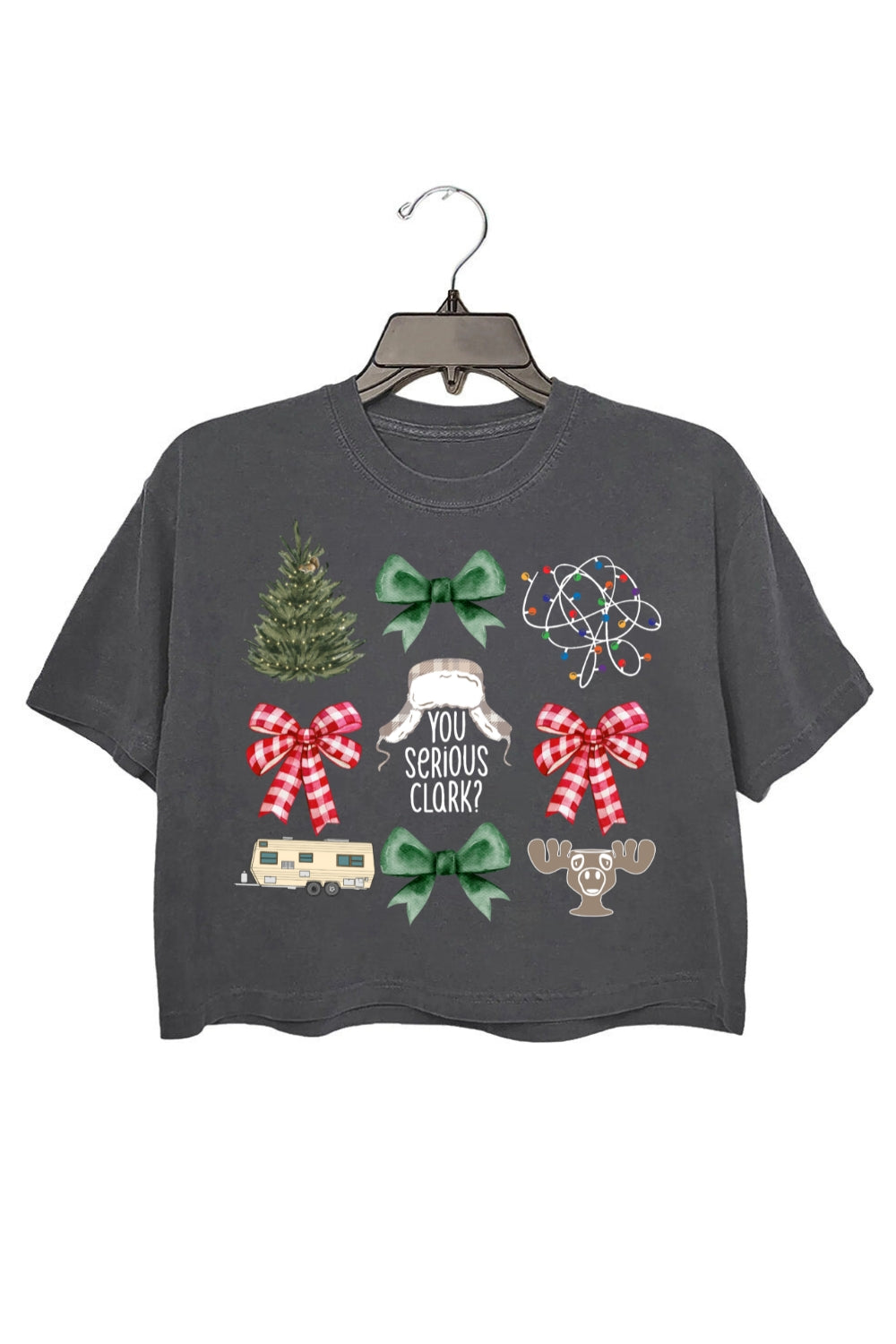 You Serious Clark Christmas Crop Top For Women