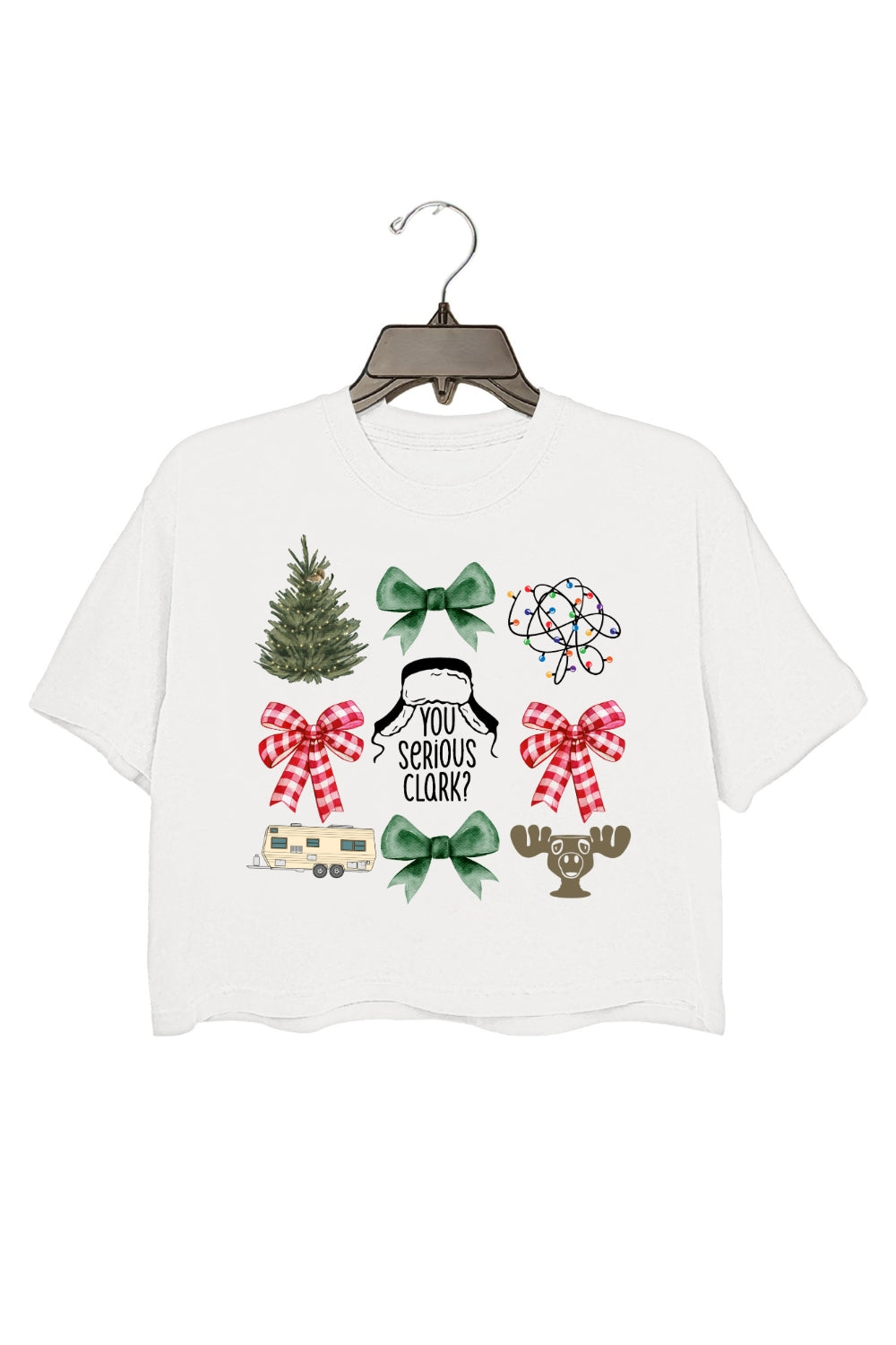 You Serious Clark Christmas Crop Top For Women