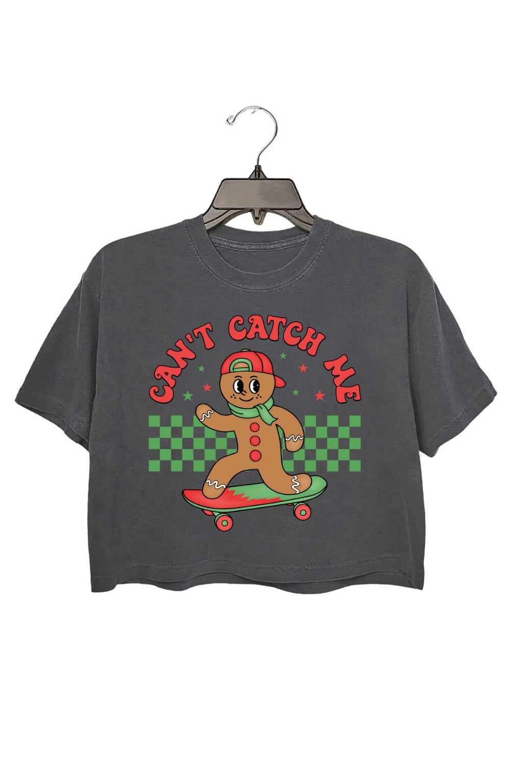 Gingerbread Can't Catch Me Crop Top For Women
