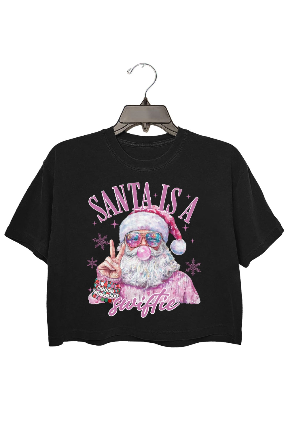Santa Is A Swiftie Crop Top For Women
