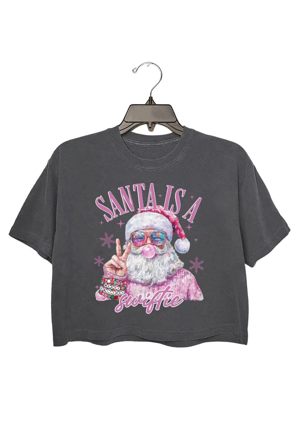 Santa Is A Swiftie Crop Top For Women