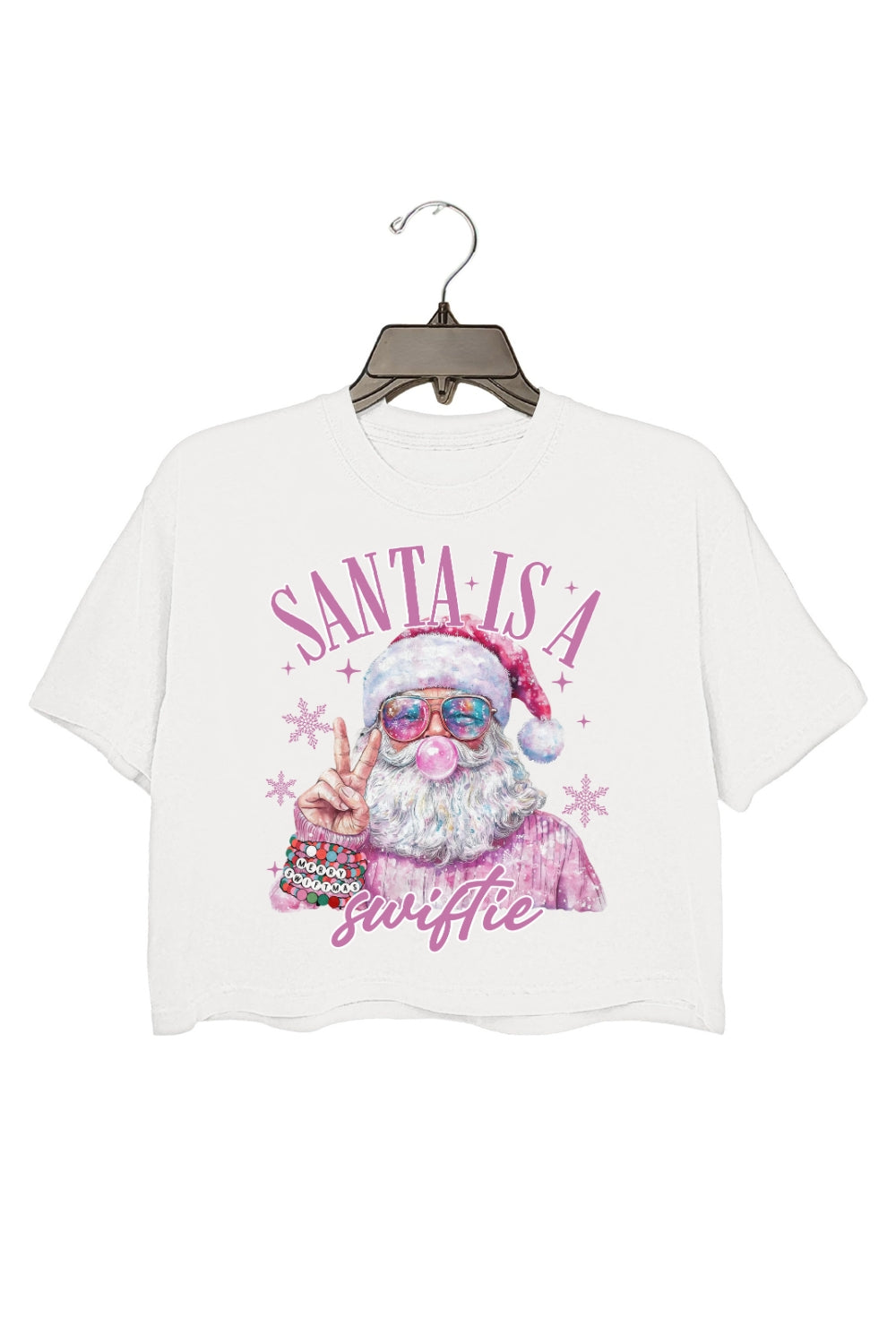 Santa Is A Swiftie Crop Top For Women
