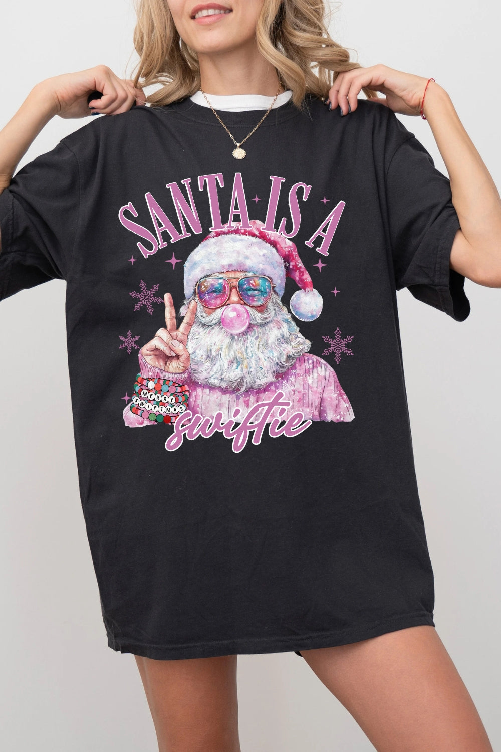 Santa Is A Swiftie Tee For Women