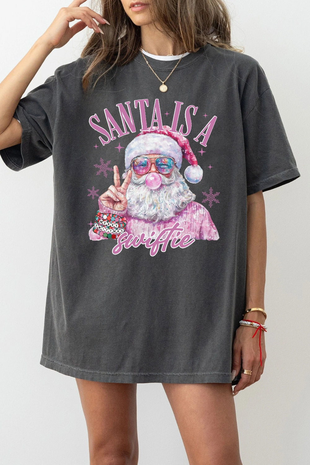 Santa Is A Swiftie Tee For Women