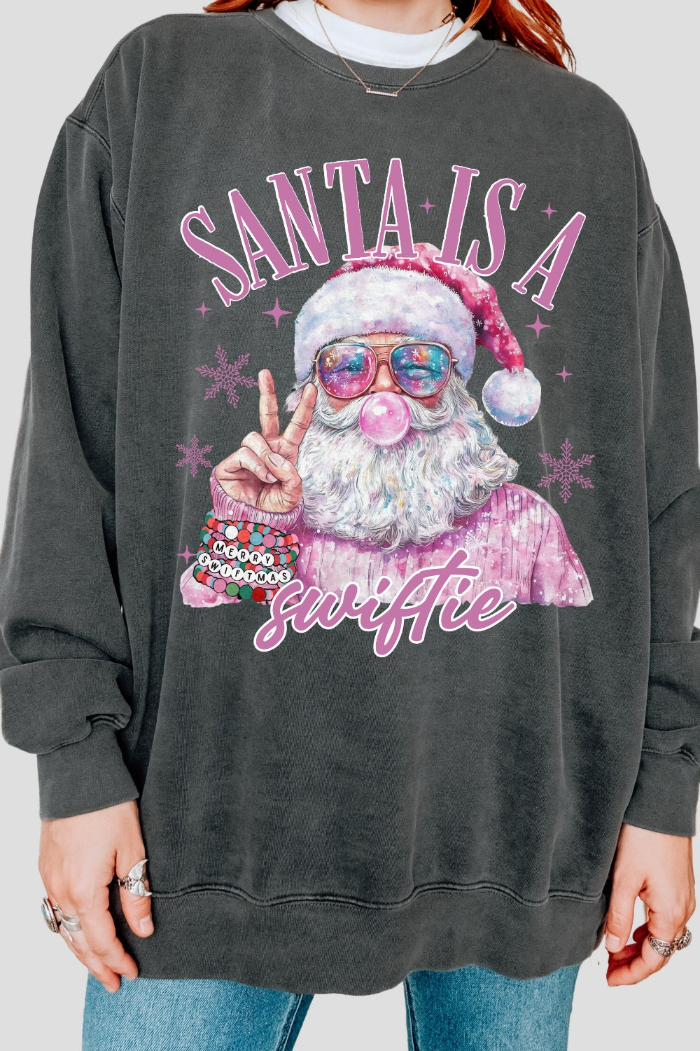 Santa Is A Swiftie Sweatshirt For Women