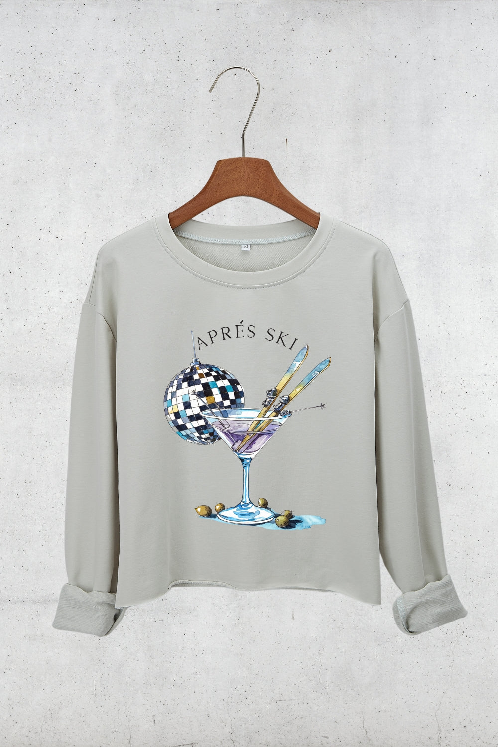 Aprés Ski Club Crop Sweatshirt For Women