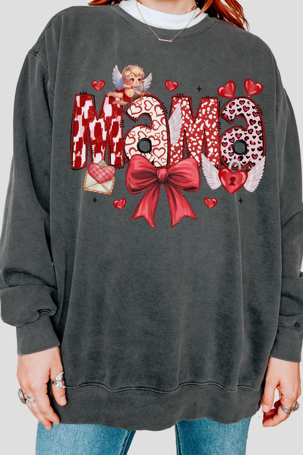 Valentine Mama Coquette Sweatshirt For Women