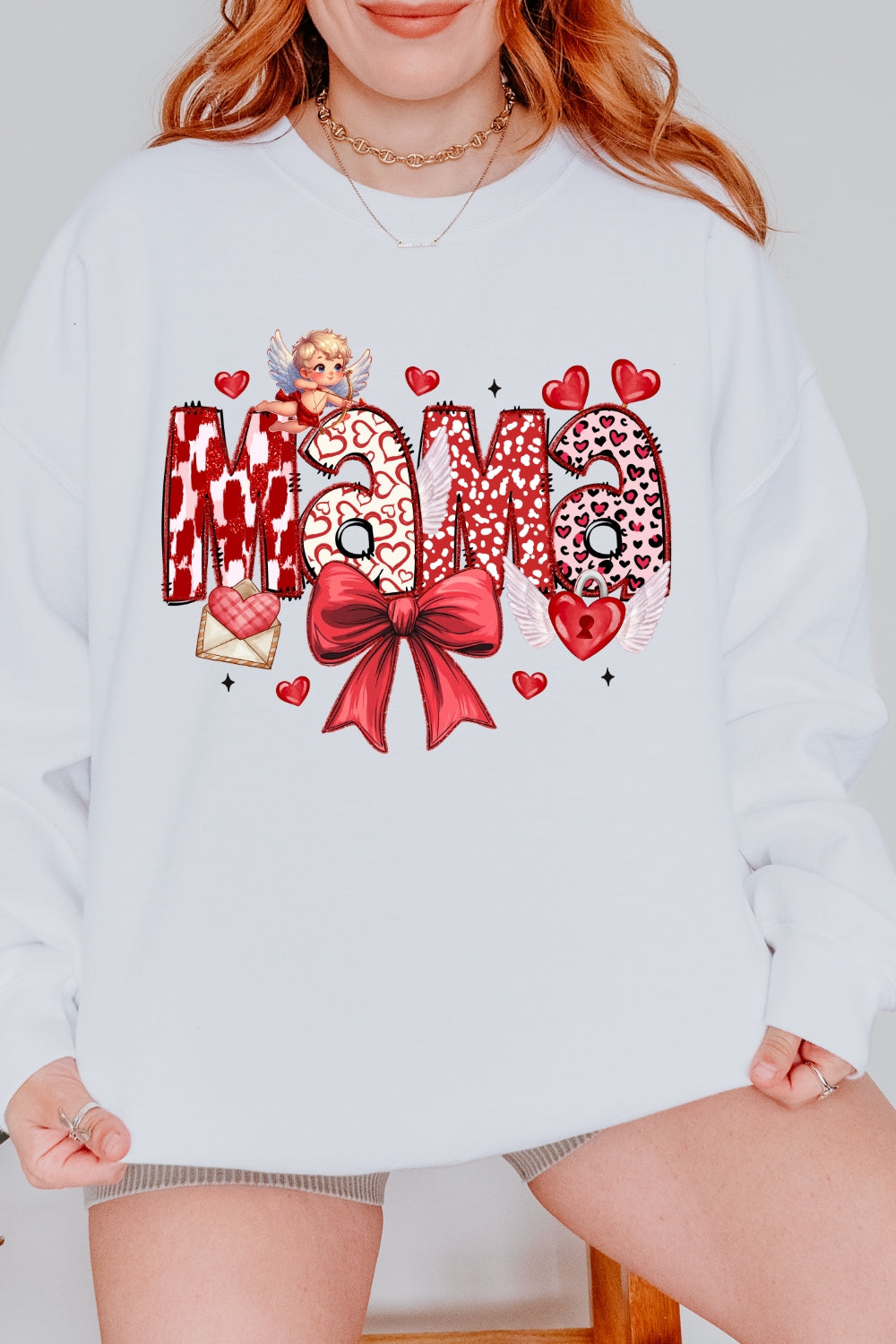Valentine Mama Coquette Sweatshirt For Women