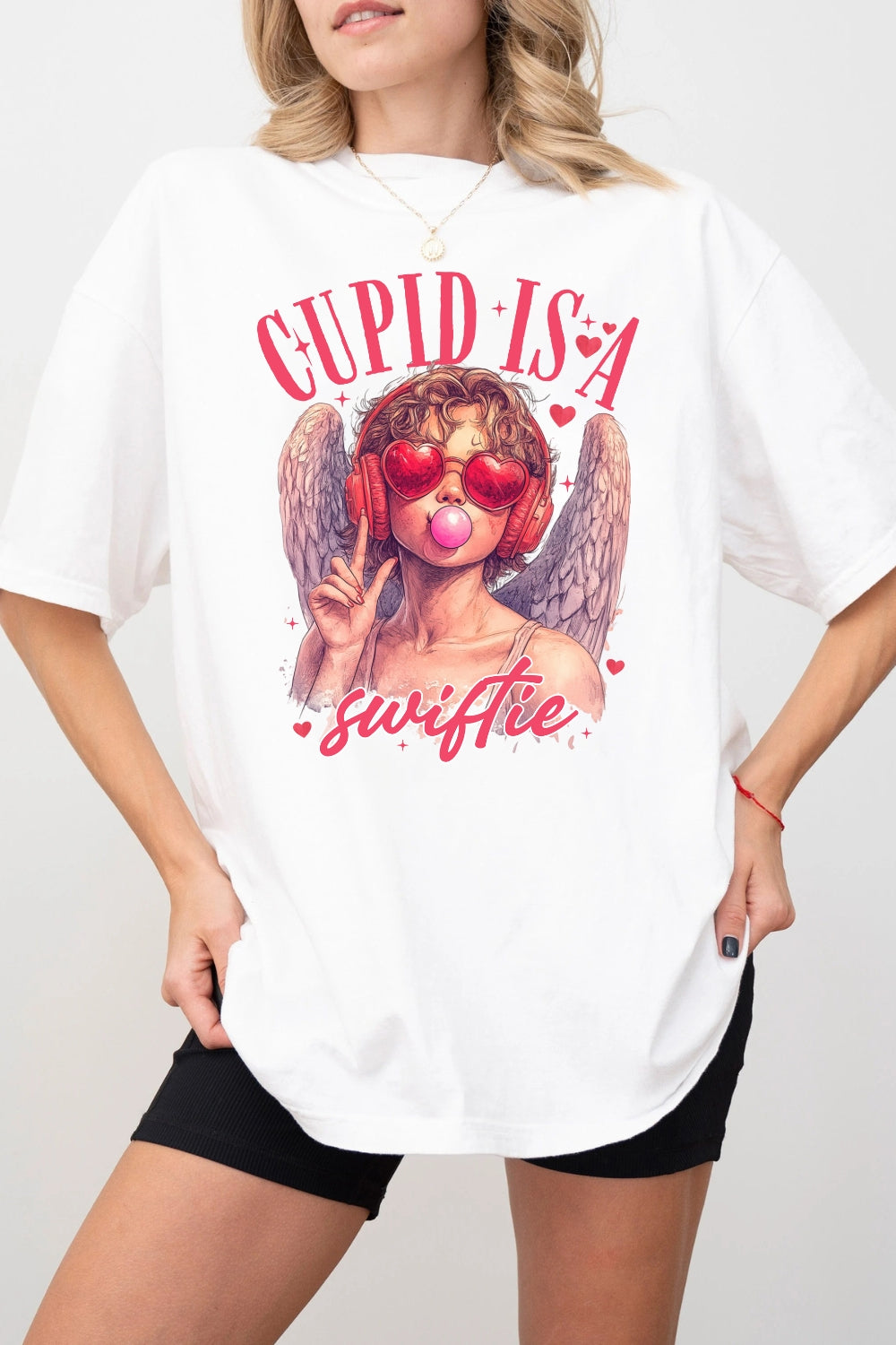 Cupid Is A Swiftie Valentines Tee For Women