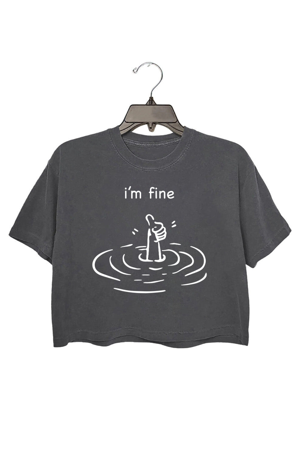 I'm Fine Funny Crop Top For Women