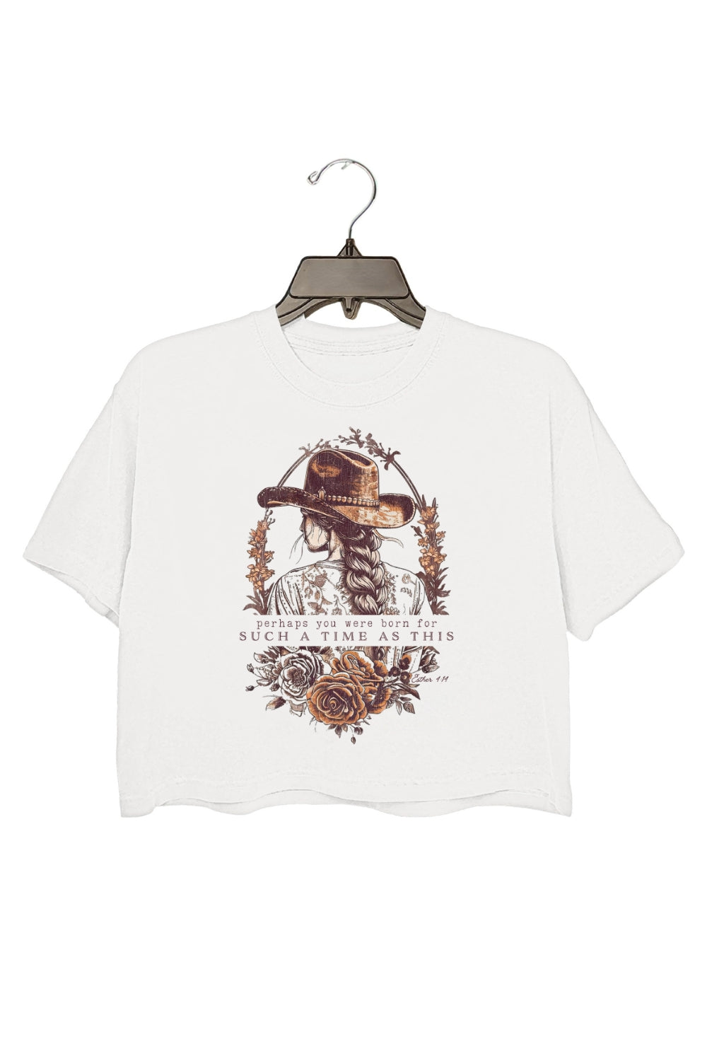 Western Esther 4:14 For Such A Time As This Christian Crop Top For Women