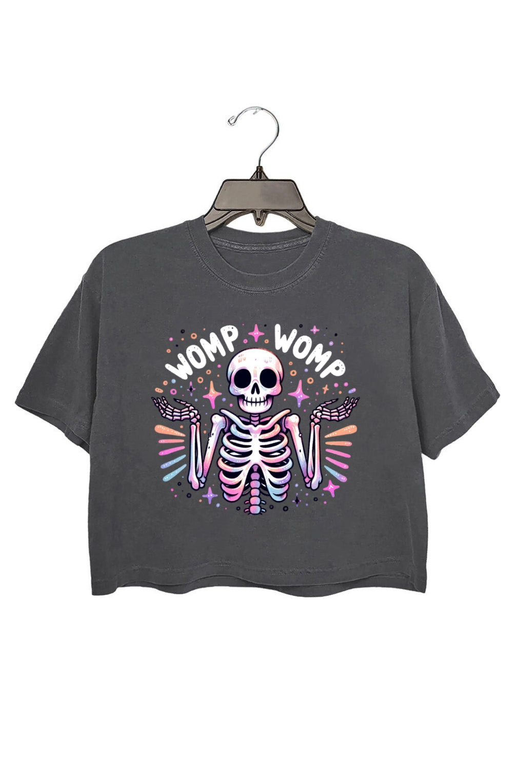 Womp Womp Funny Skeleton Crop Top For Women