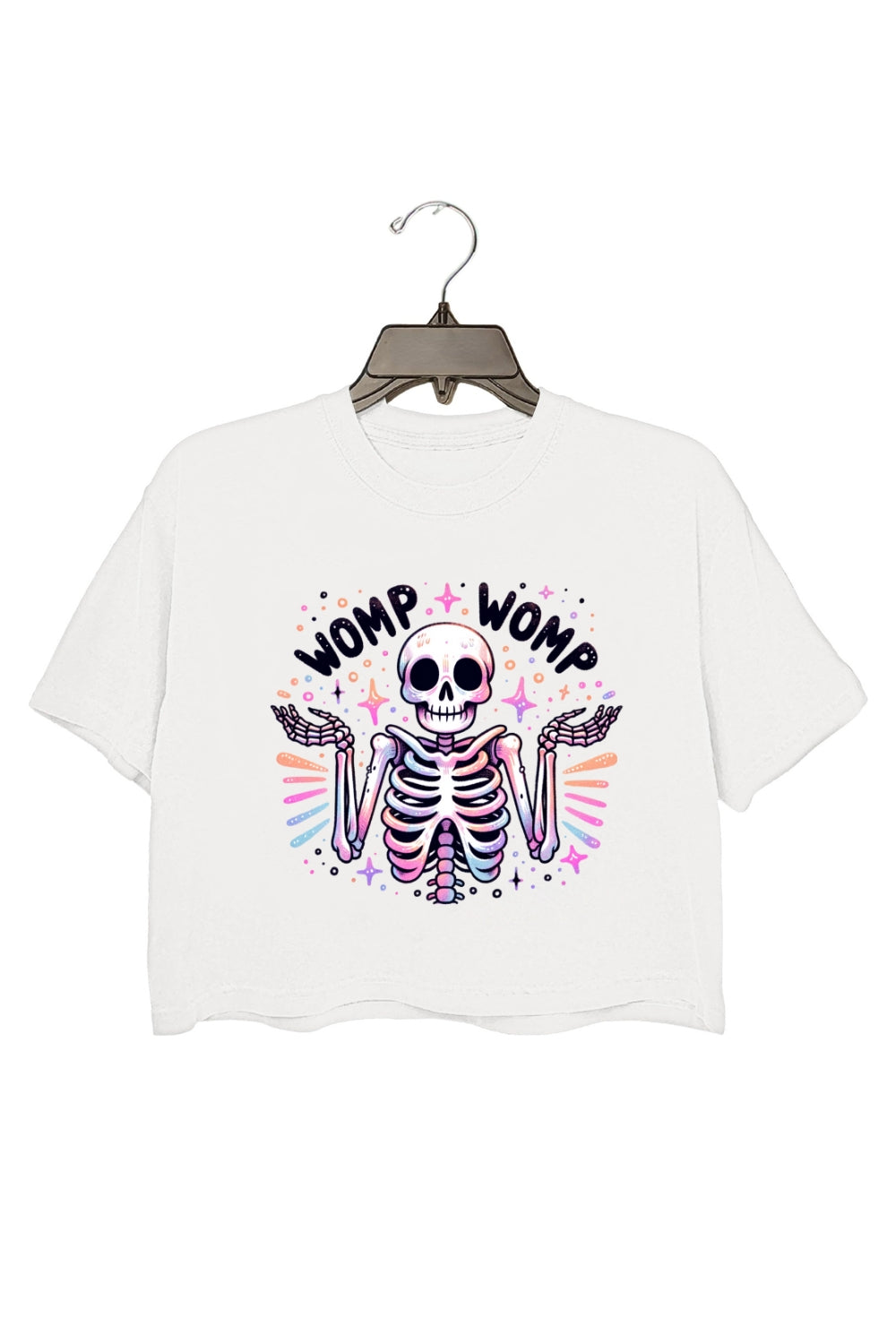 Womp Womp Funny Skeleton Crop Top For Women