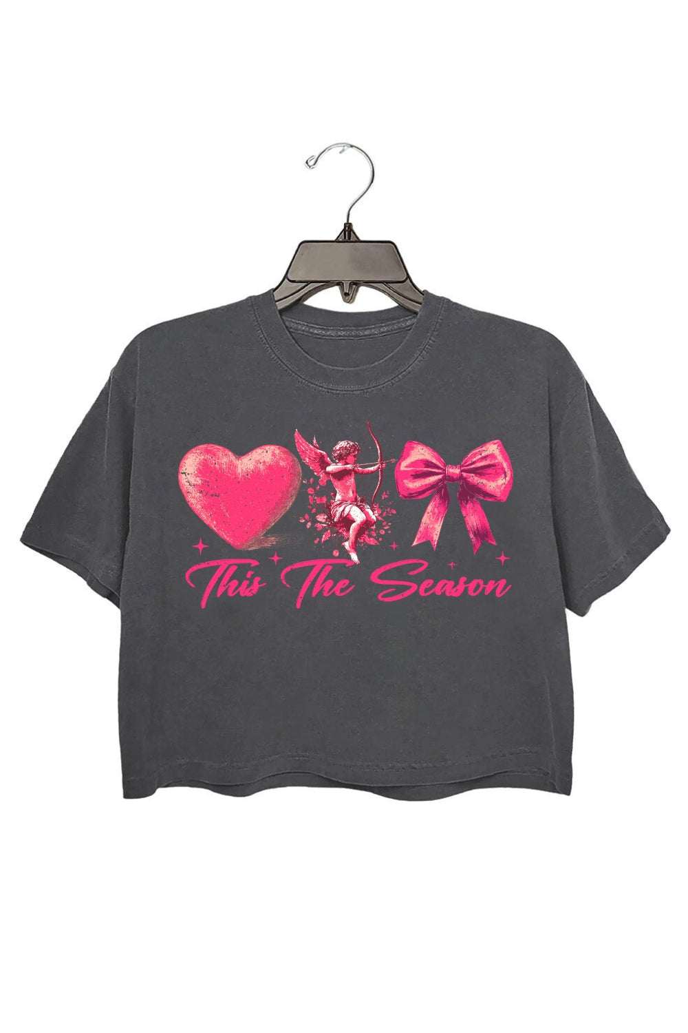Retro Valentines This The Season Crop Top For Women