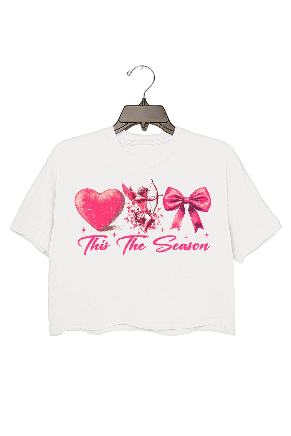 Retro Valentines This The Season Crop Top For Women